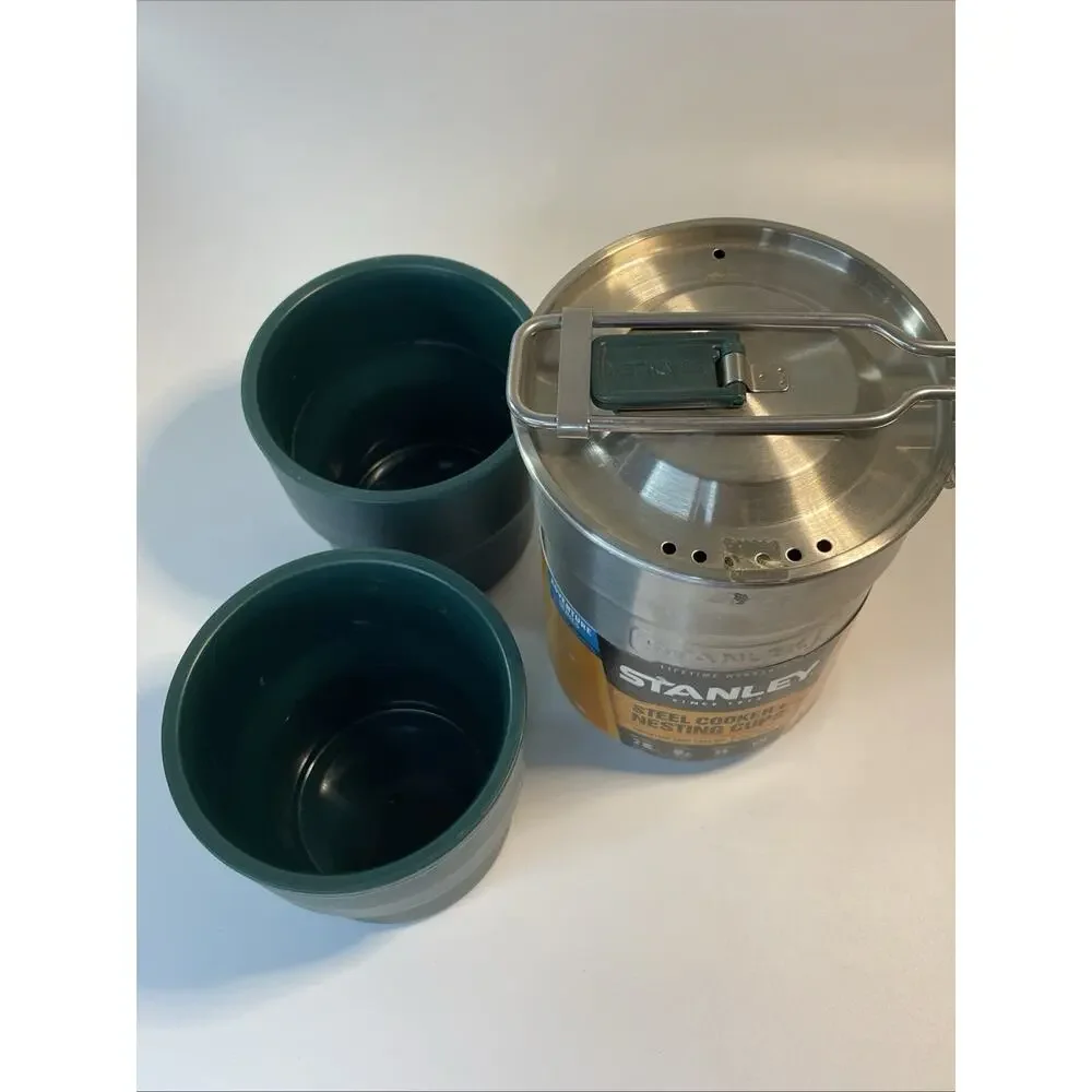 Stanley Adventure Series Stainless Steel Cooker and 2 Nesting Cups Cook Set
